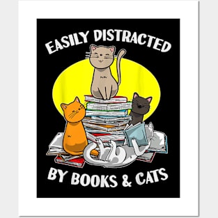 Cat Eacher Librarian Bookworm  Gift   Kids Posters and Art